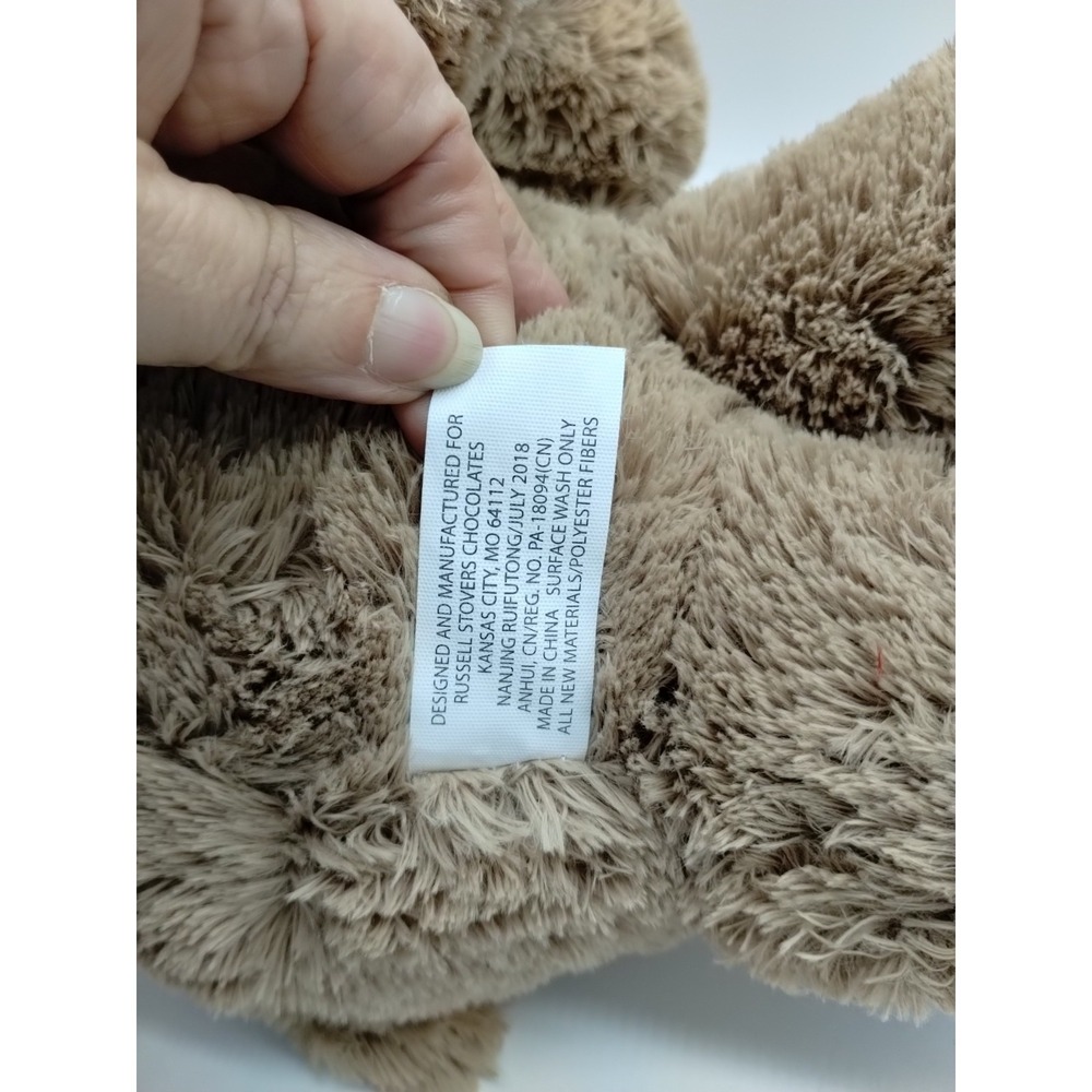 Russell Stover Bunny Dog Plush Cocoa Brown Puppy Stuffed Animal Easter Ears 13" - Picture 8 of 10